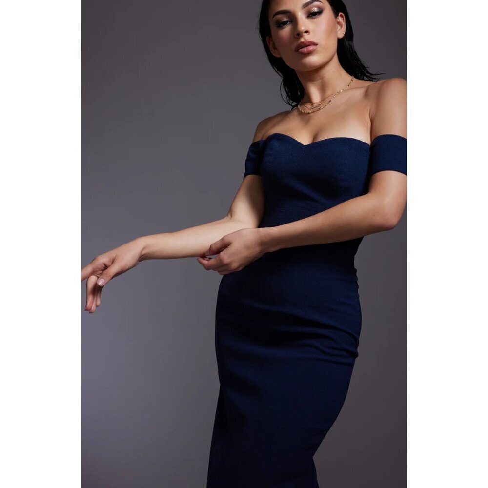 Dress the Population Navy Midi Dress